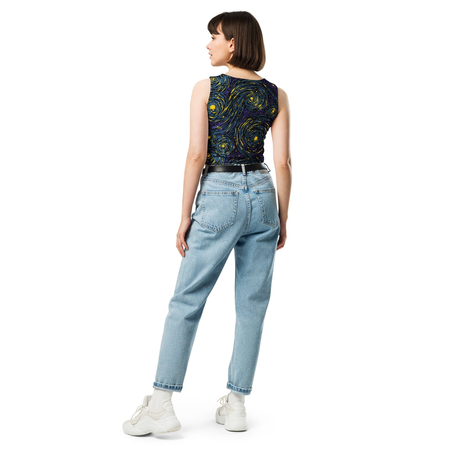 Starry Sky Dark Crop Top