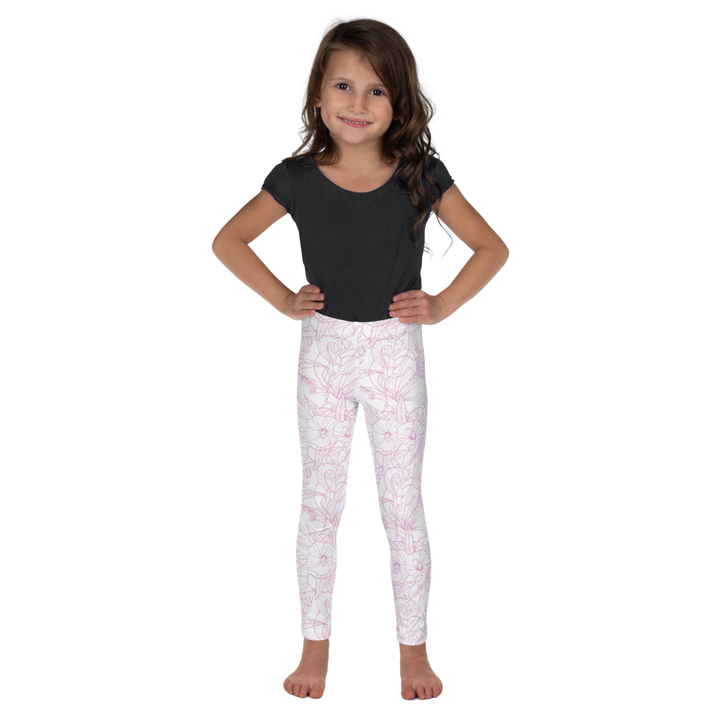 Pink Hibiscus Kid's Leggings