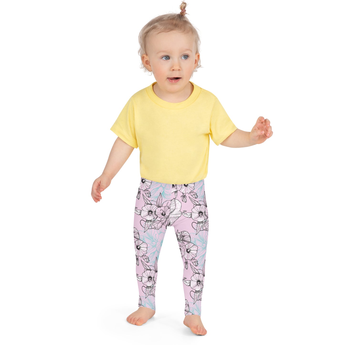 White Hibiscus Kid's Leggings