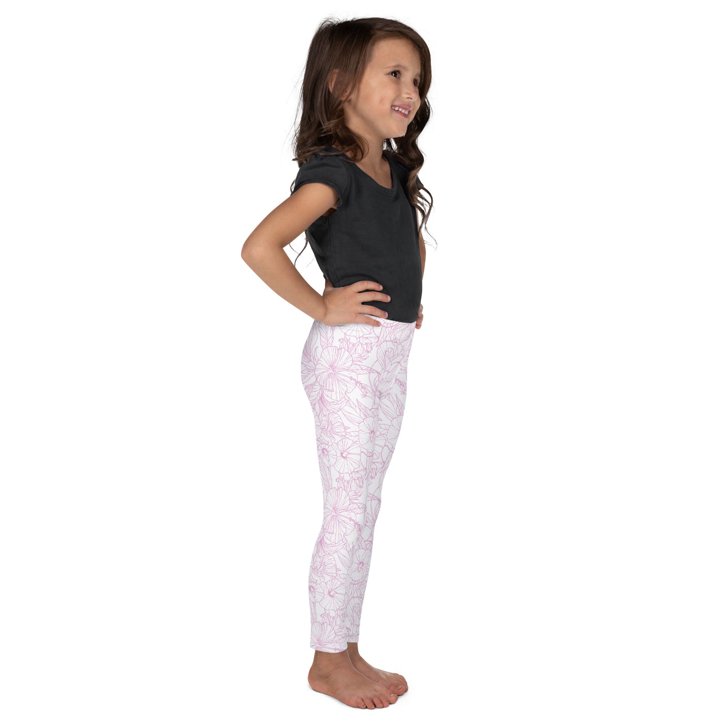 Pink Hibiscus Kid's Leggings