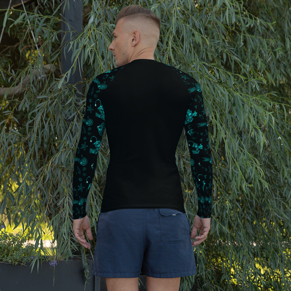 Night Lights Men's Rash Guard