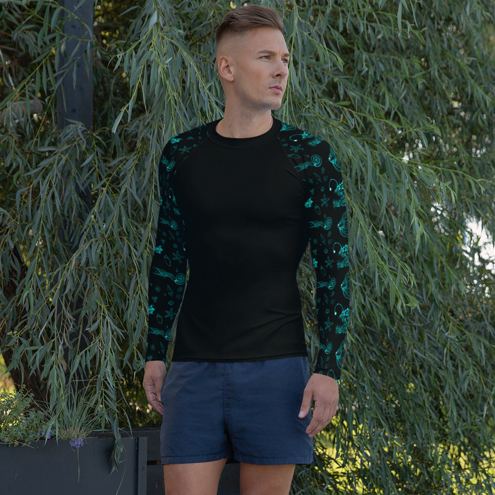 Night Lights Men's Rash Guard