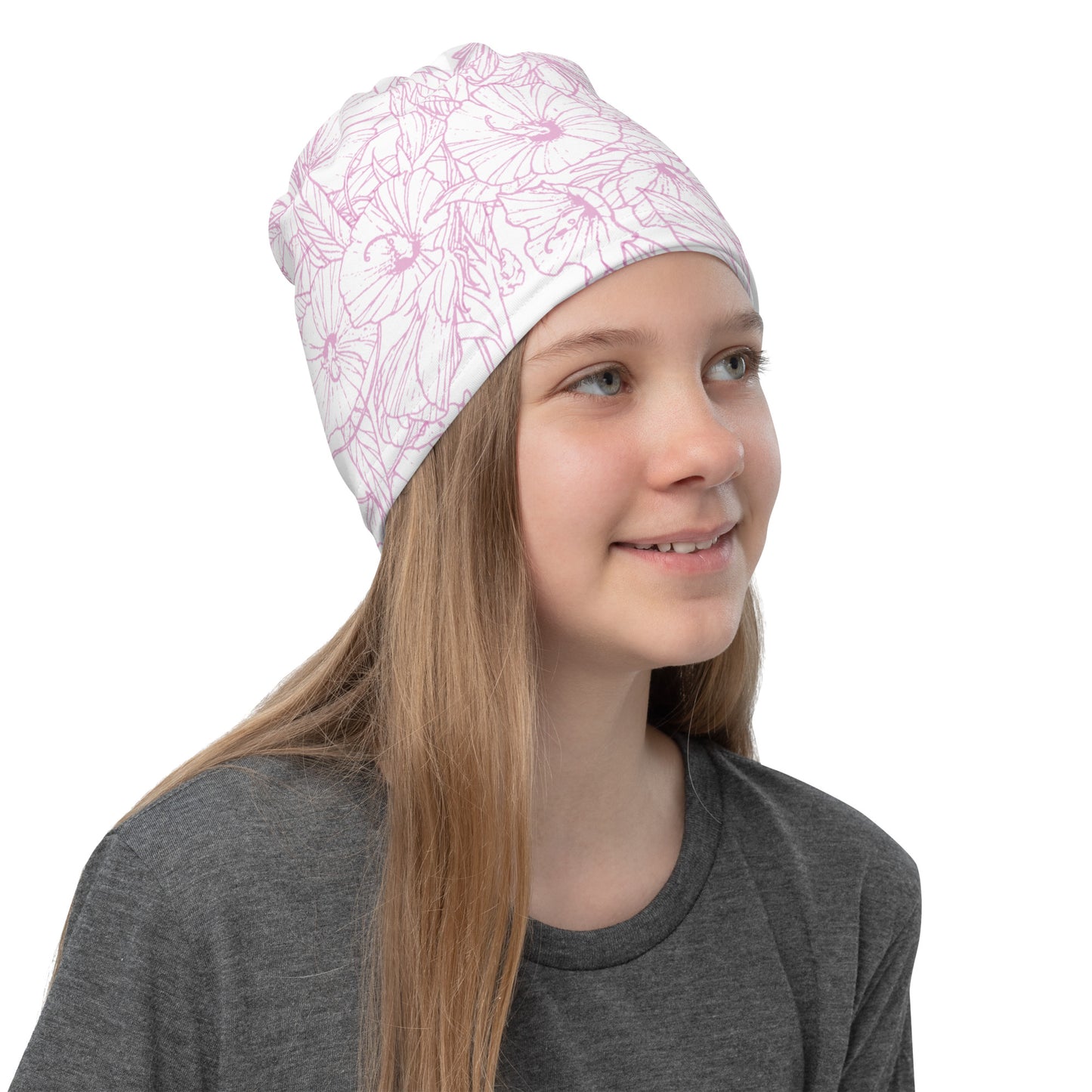 Pink Hibiscus Neck Gaiter