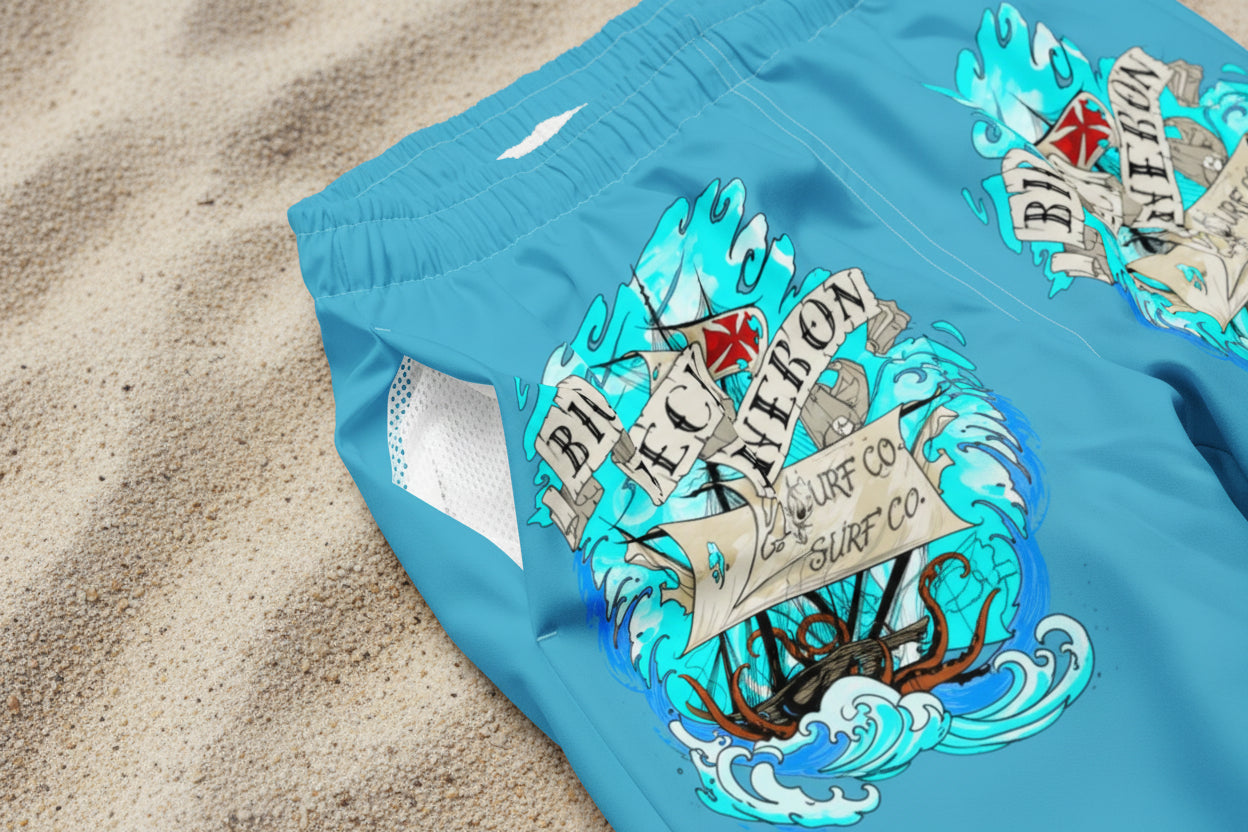 Big Deck Energy Men's swim trunks