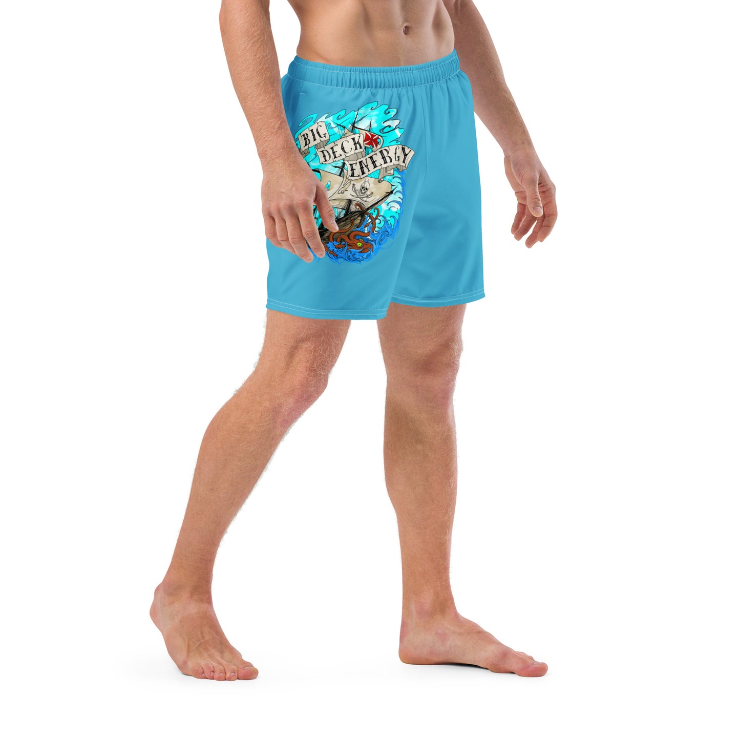 Big Deck Energy Men's swim trunks