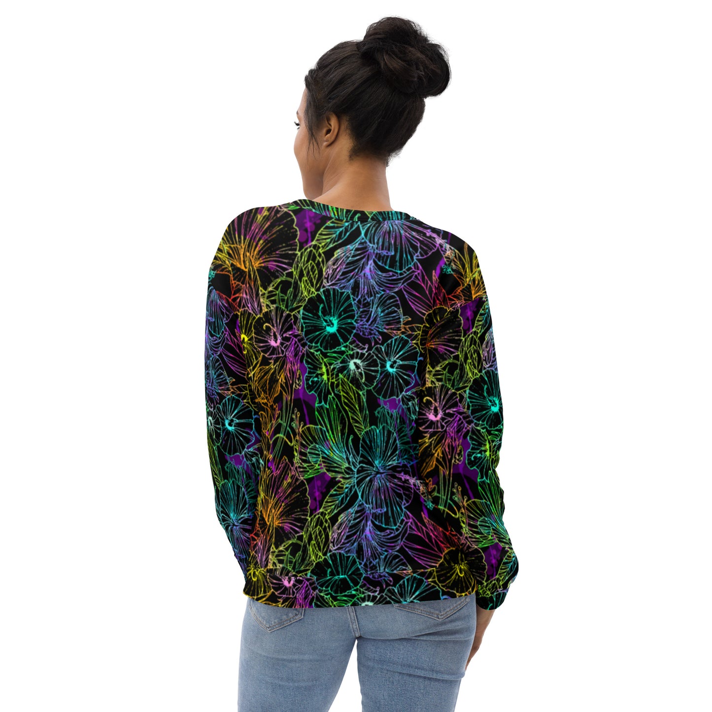 Rainbow Hibiscus Unisex Sweatshirt