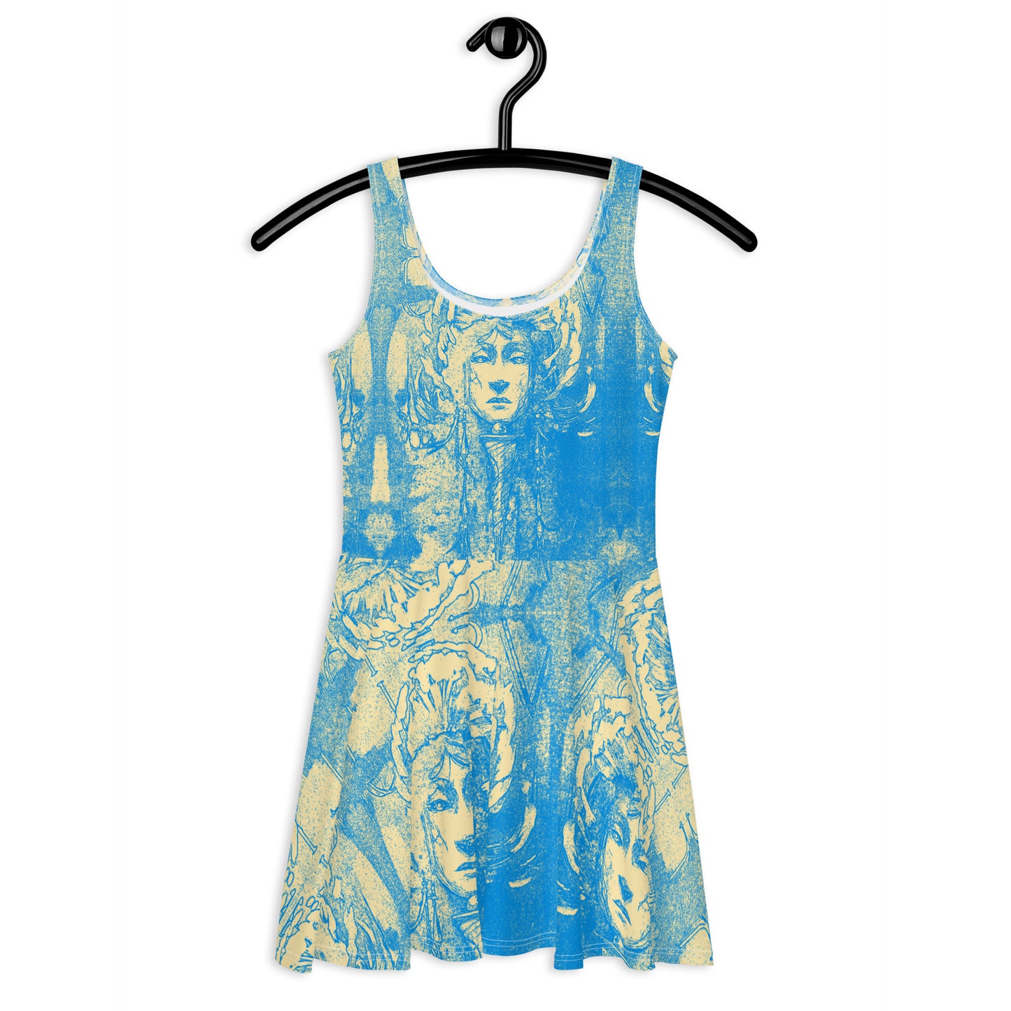 BLUE CITRV Skater Dress