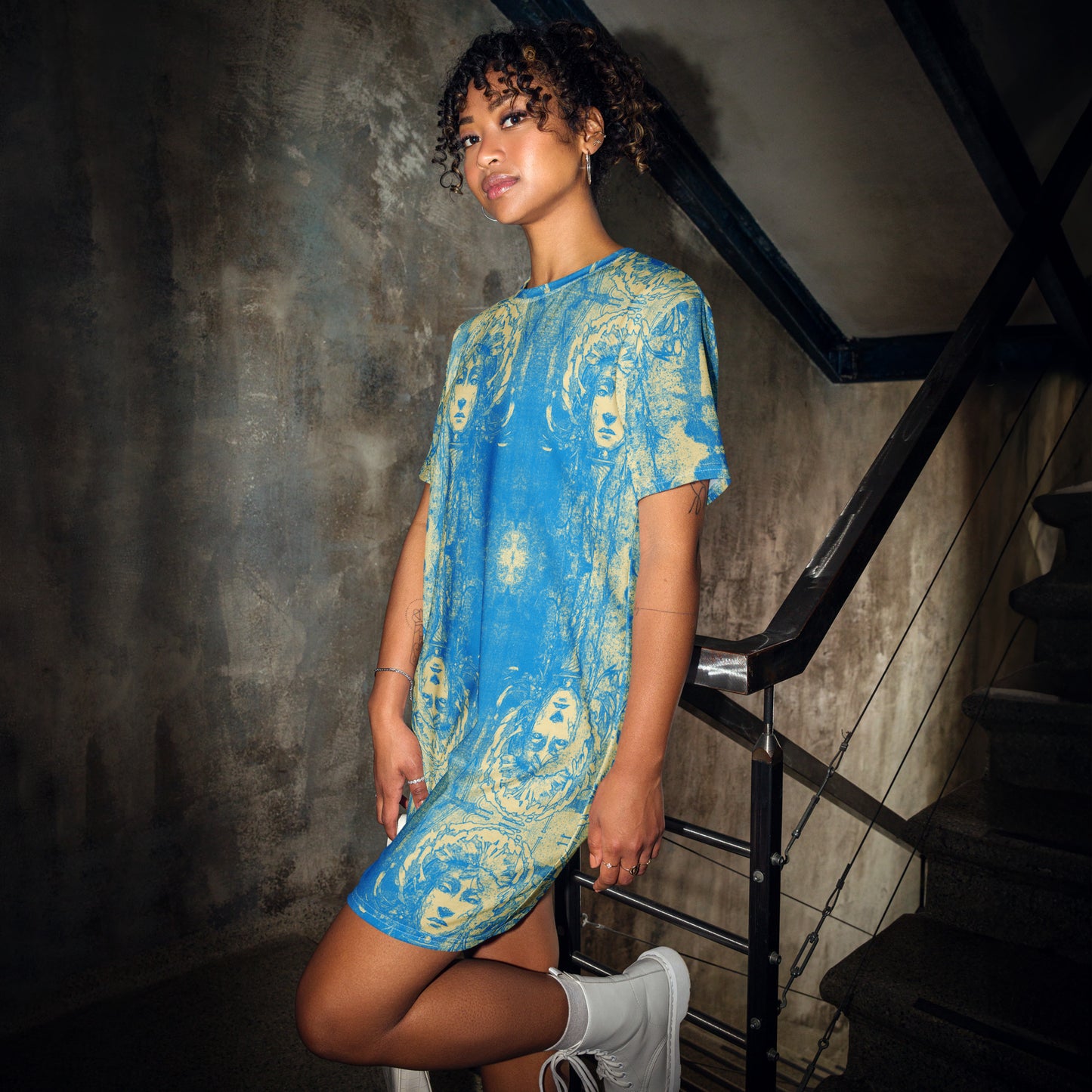 BLUE CITRV T-shirt dress