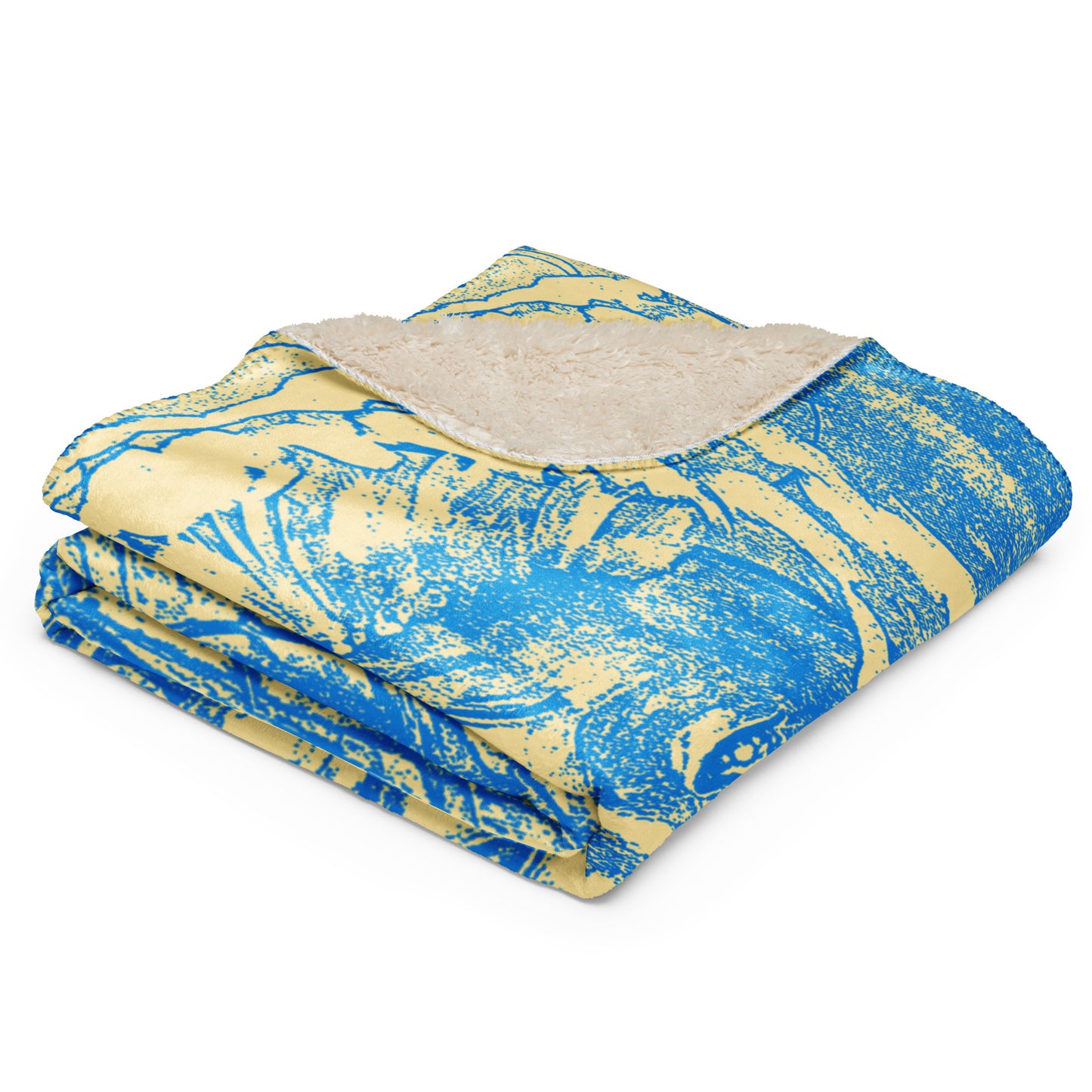 BLUE CITRV Sherpa blanket