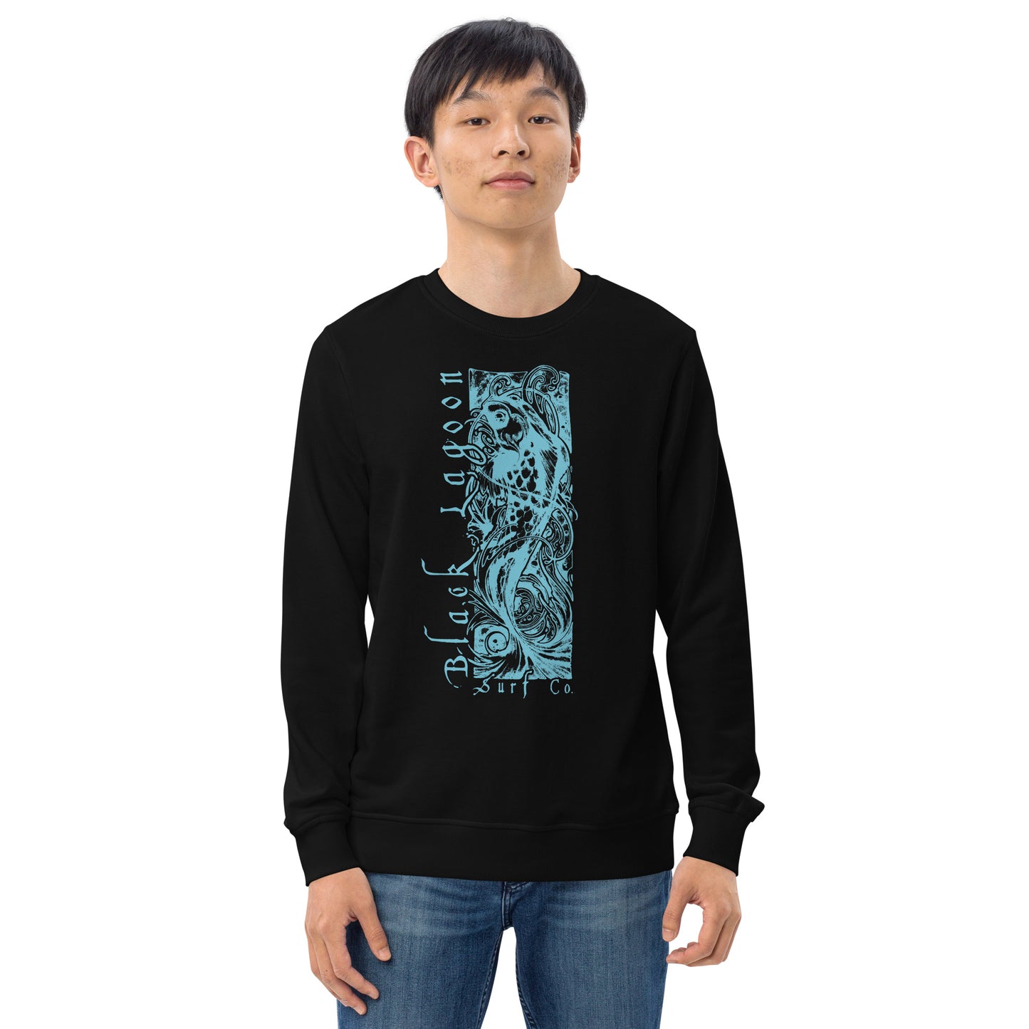 Black Lagoon Koi Unisex organic sweatshirt