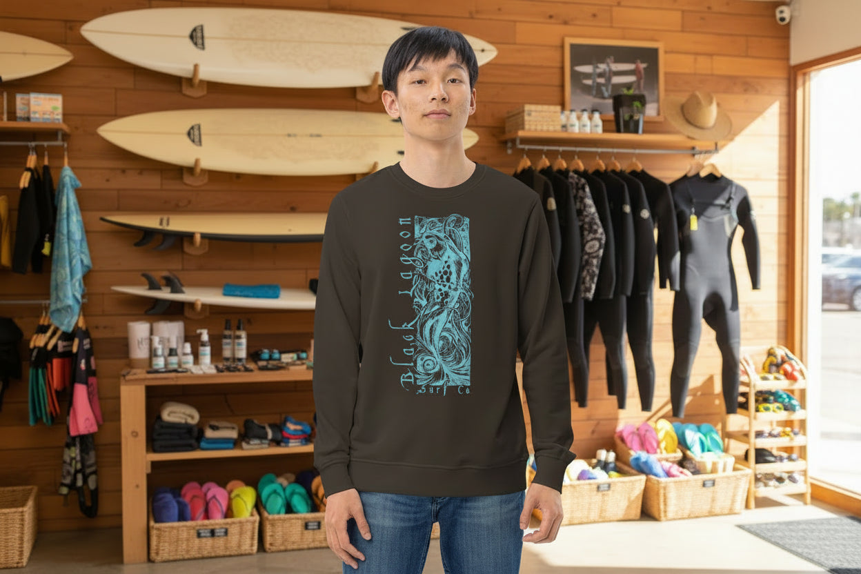 Black Lagoon Koi Unisex organic sweatshirt