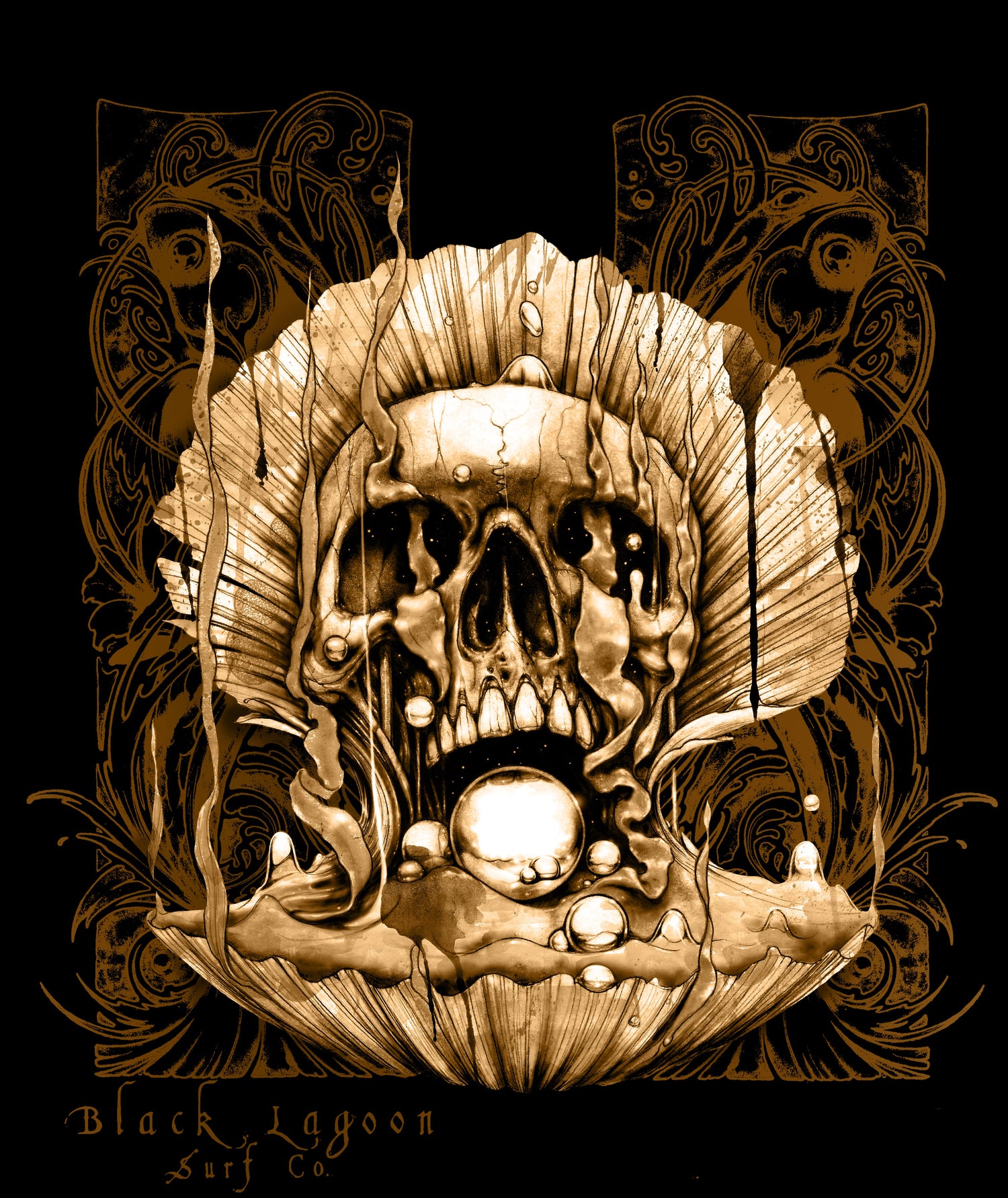 Mortal Treasure- Ink on paper, digitally transcended