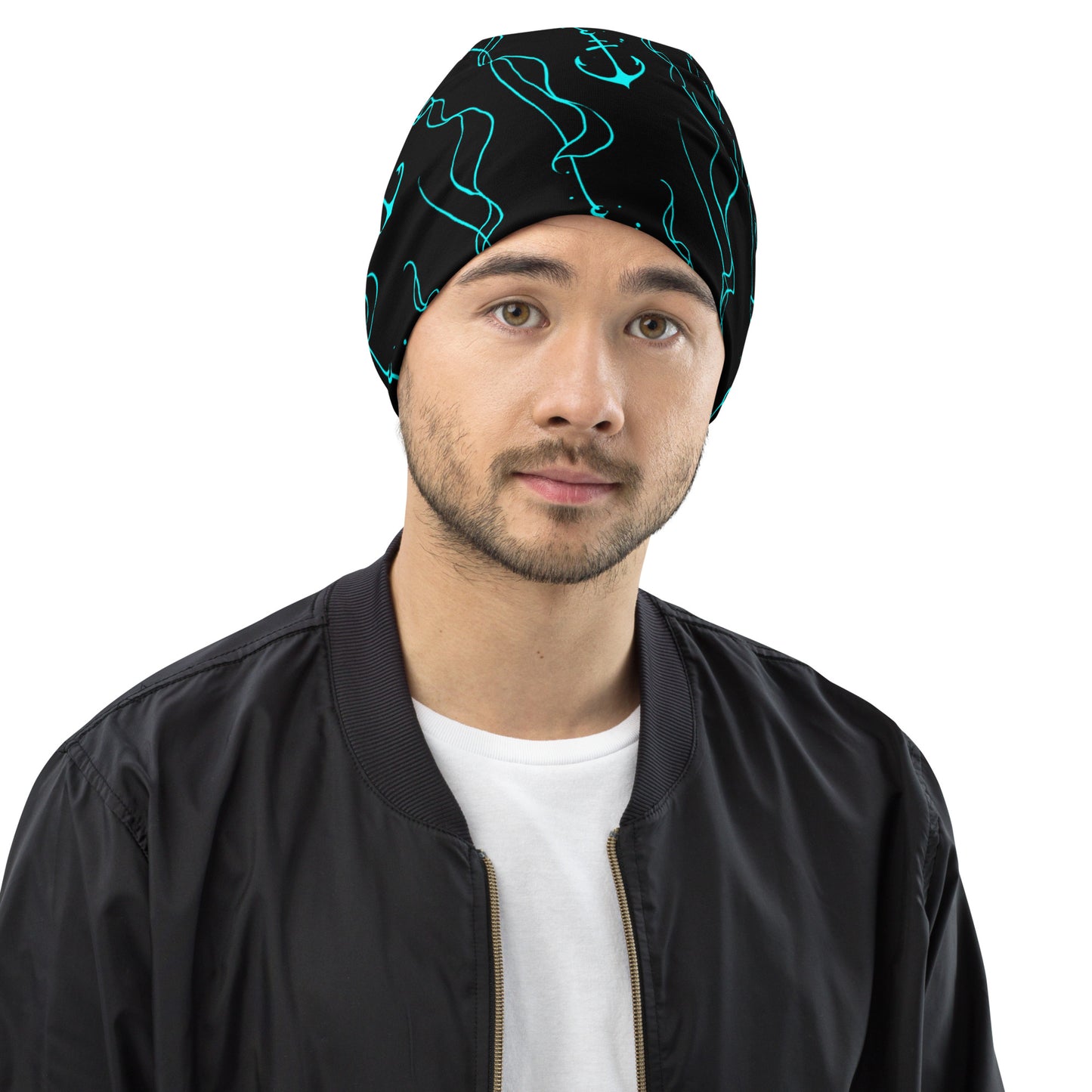 Drop Anchor All-Over Print Beanie