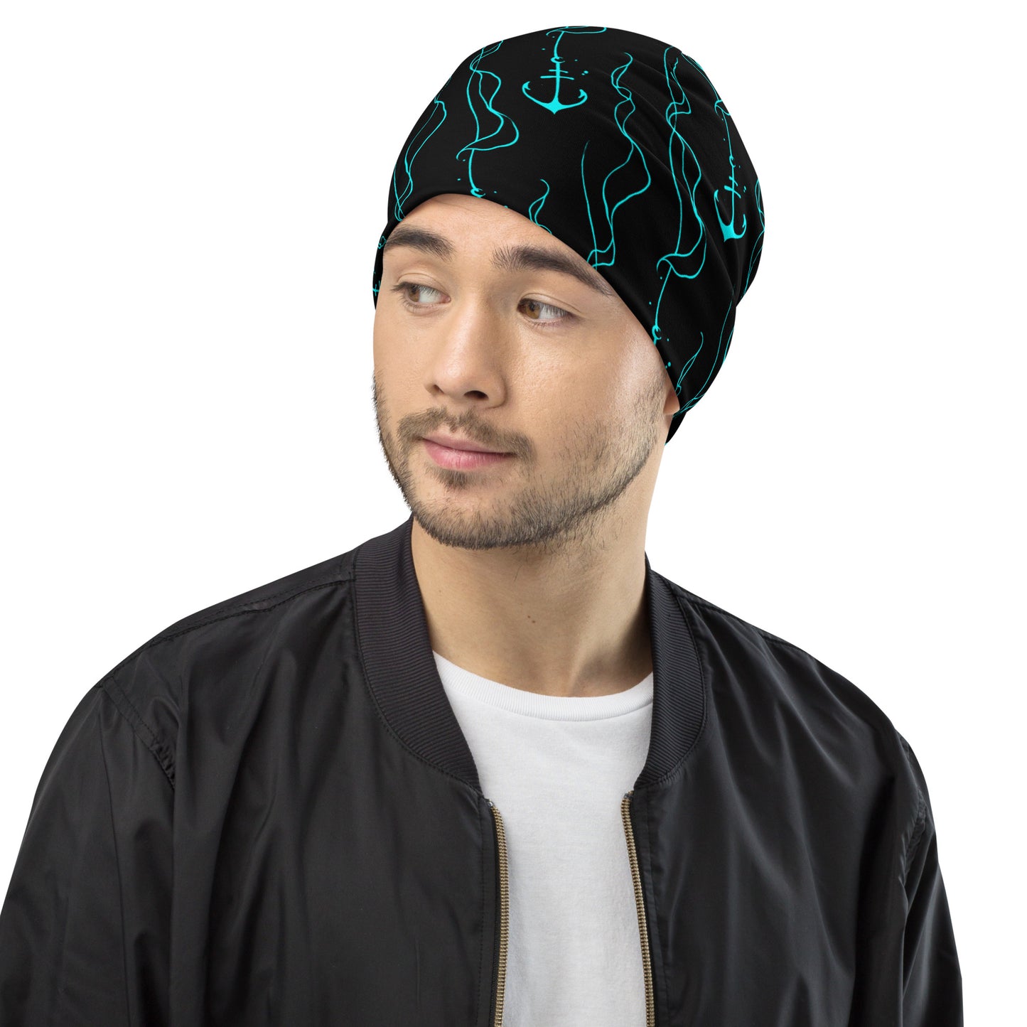 Drop Anchor All-Over Print Beanie