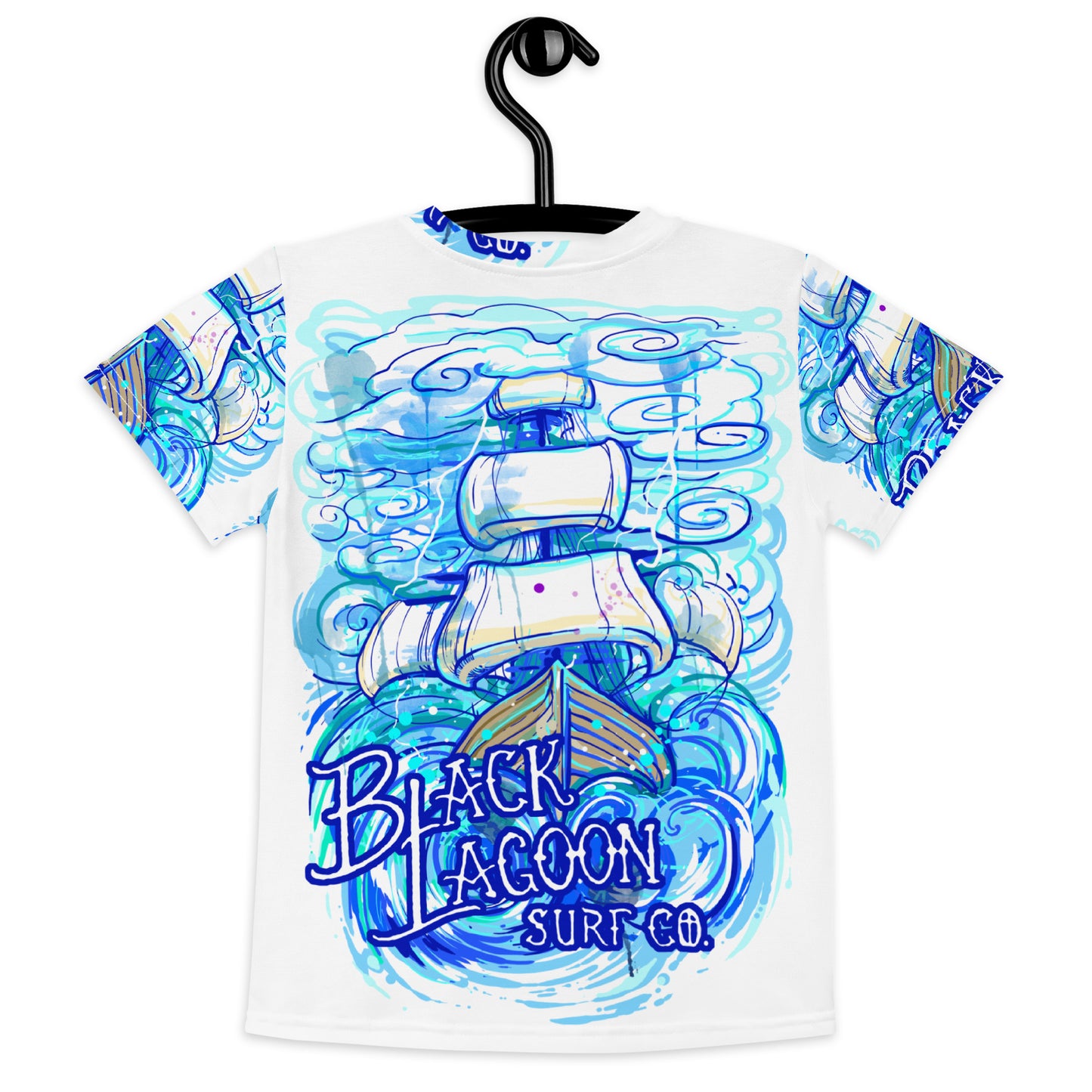 Black Lagoon Blue Storm Kids crew neck t-shirt