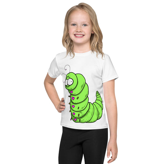 Love Bugs Caterpillar Kids crew neck t-shirt