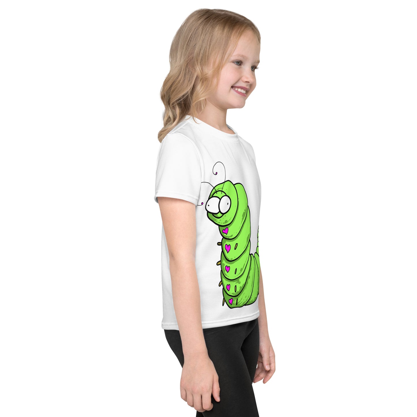 Love Bugs Caterpillar Kids crew neck t-shirt