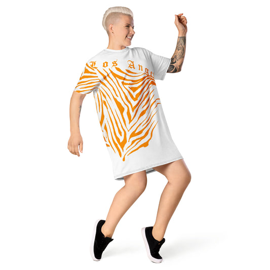Los Angeles Tiger Print Classic T-shirt dress