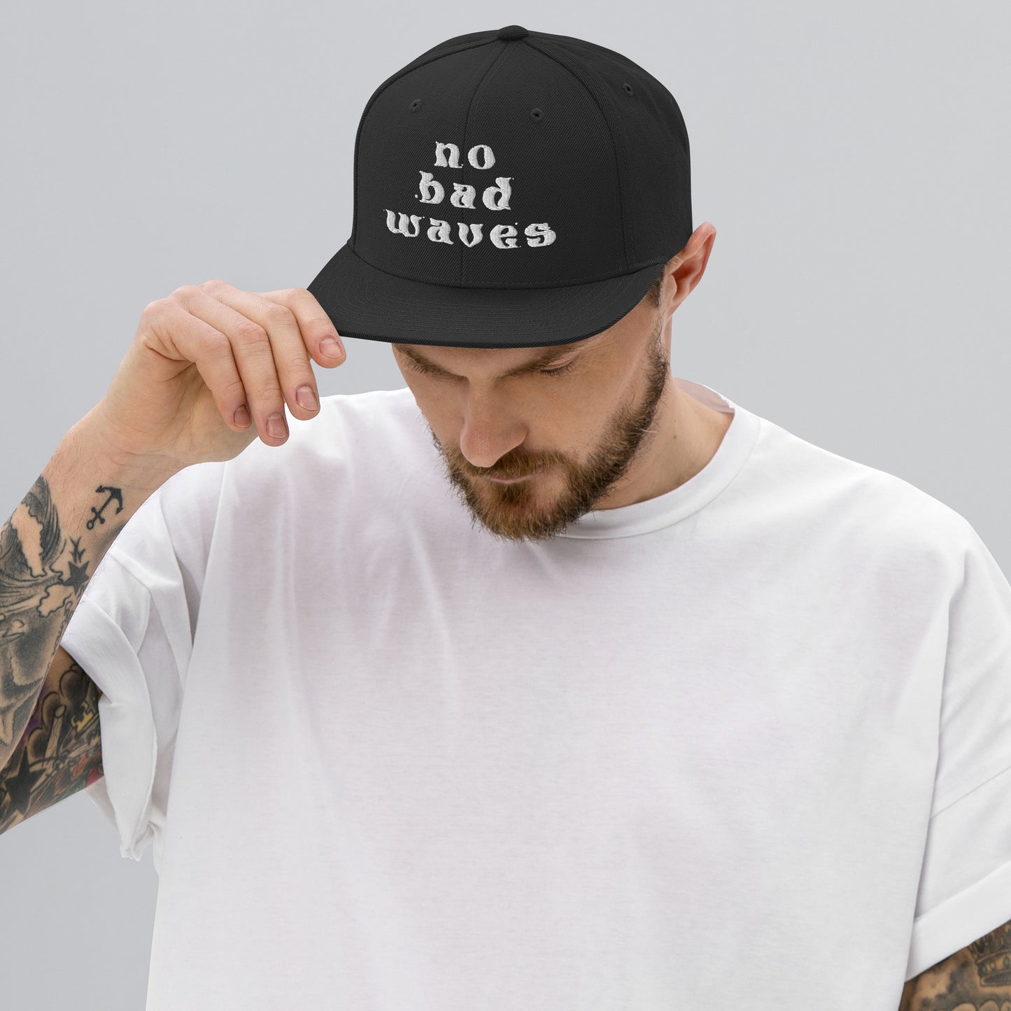 No Bad Waves Snapback Hat