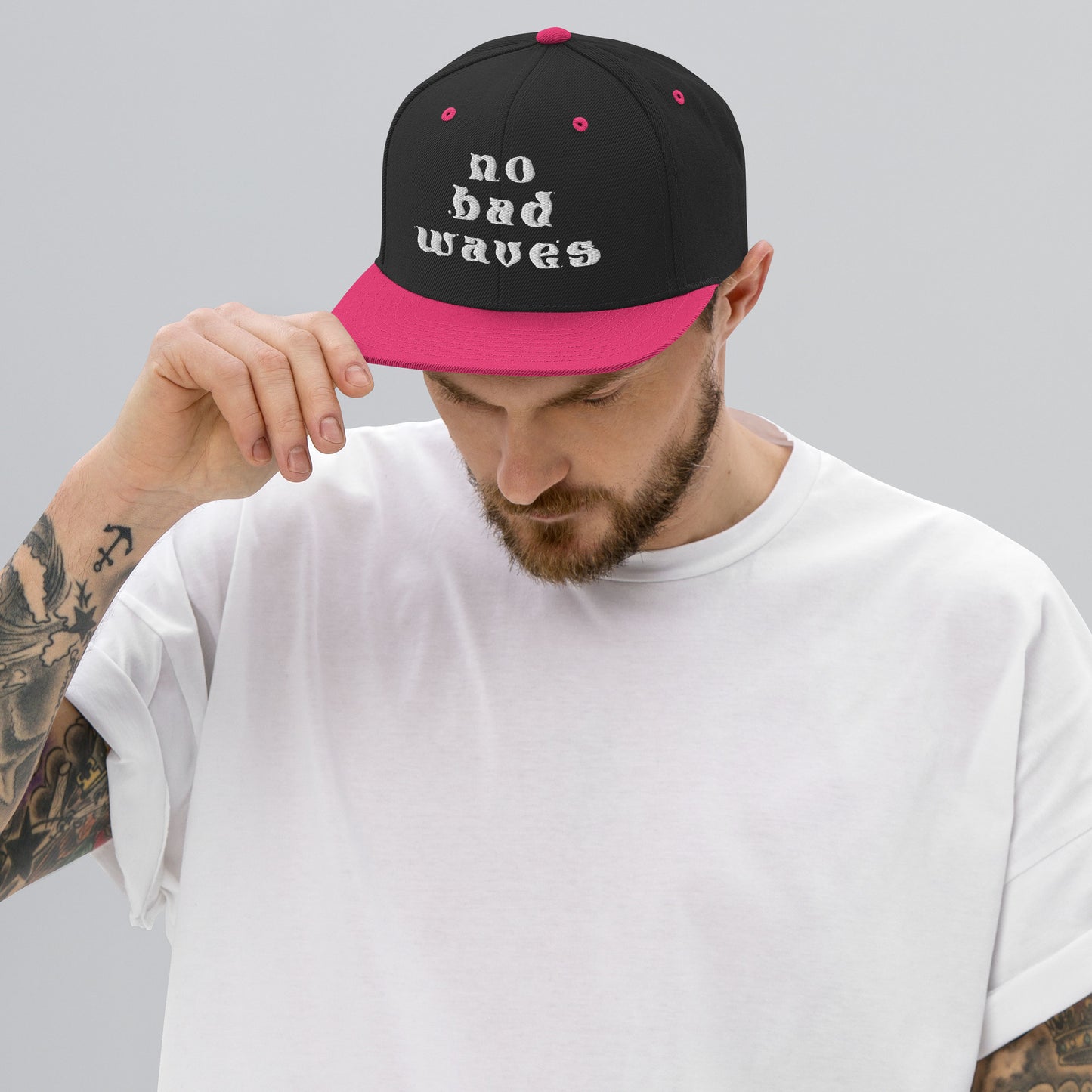 No Bad Waves Snapback Hat