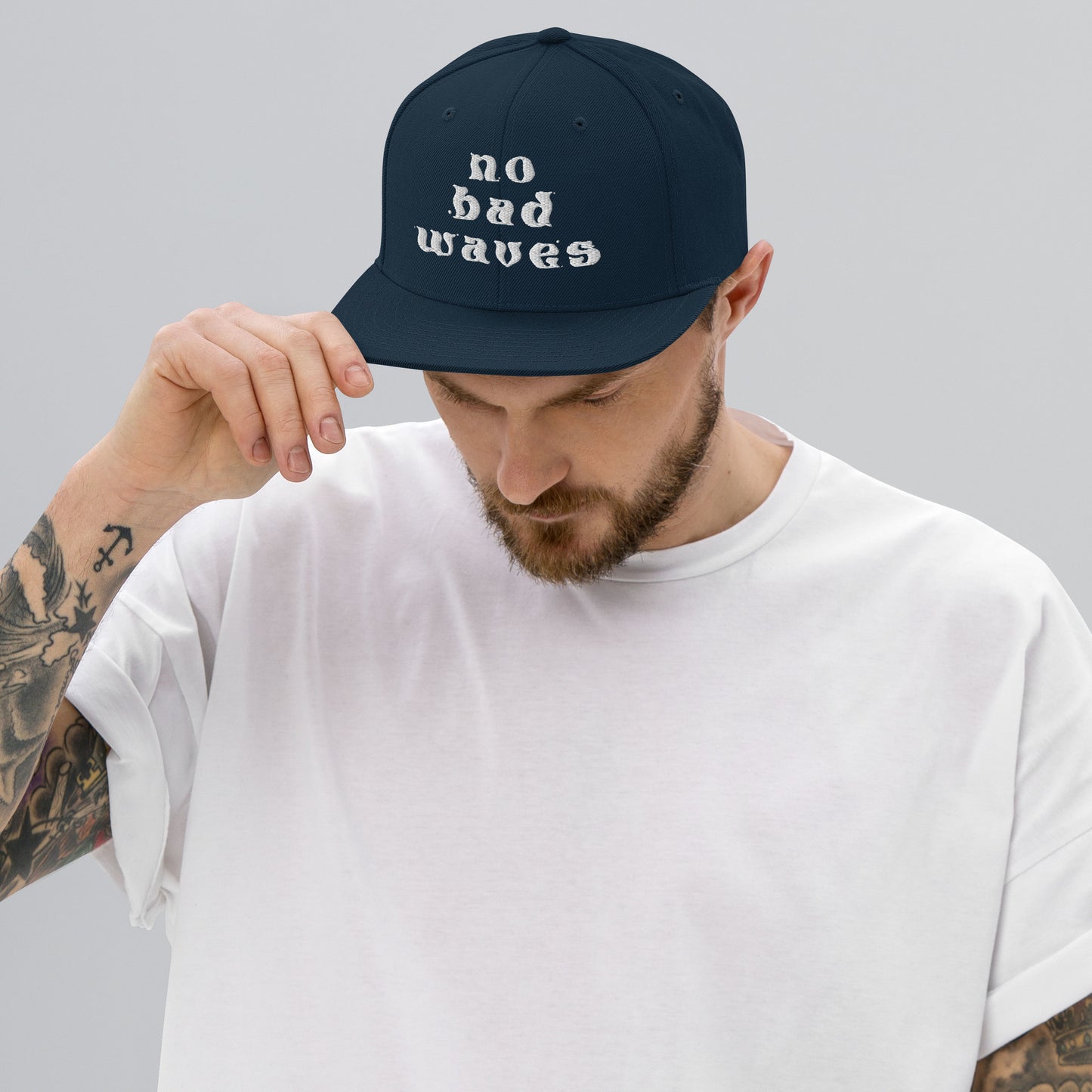 No Bad Waves Snapback Hat