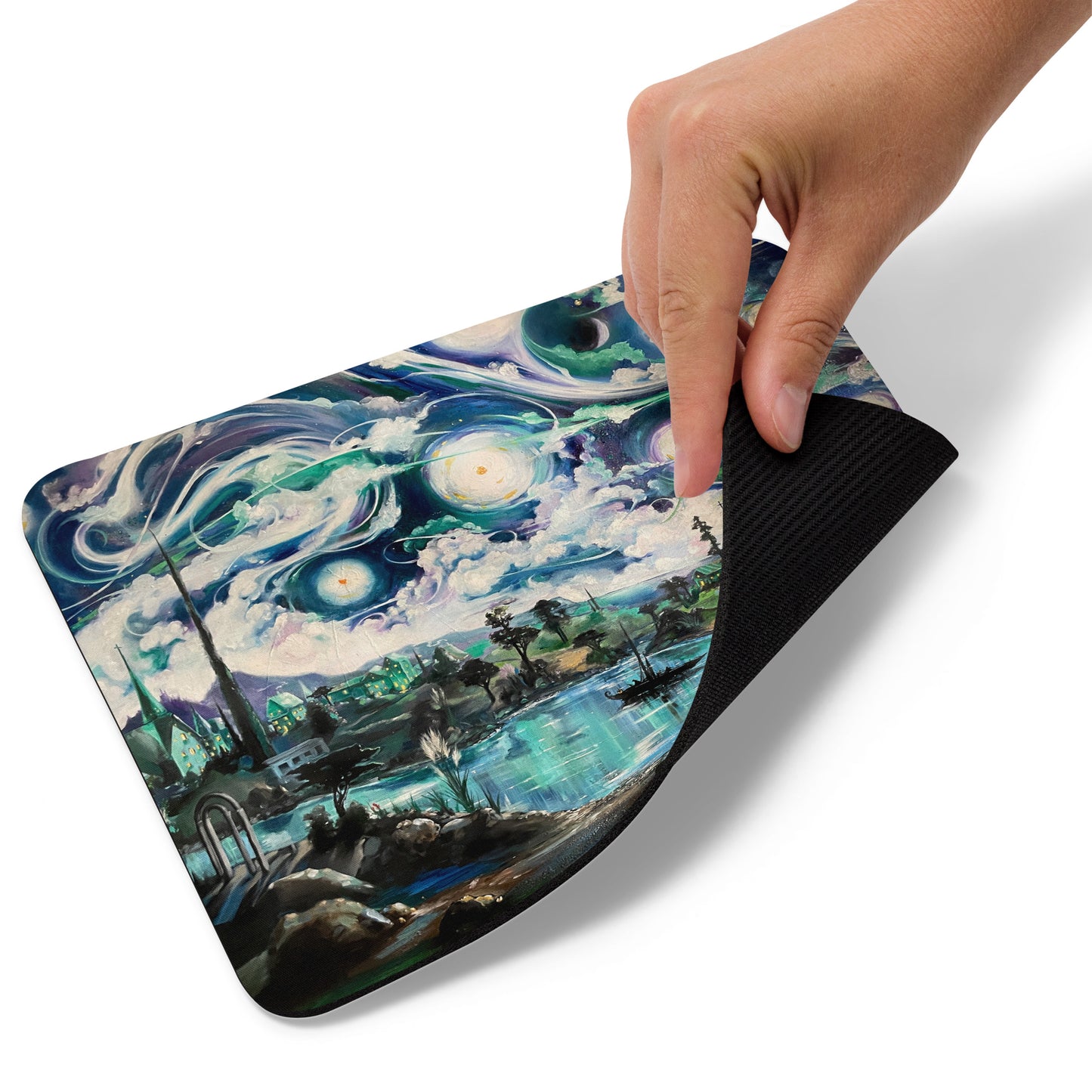 Starry Lagoon Mouse pad