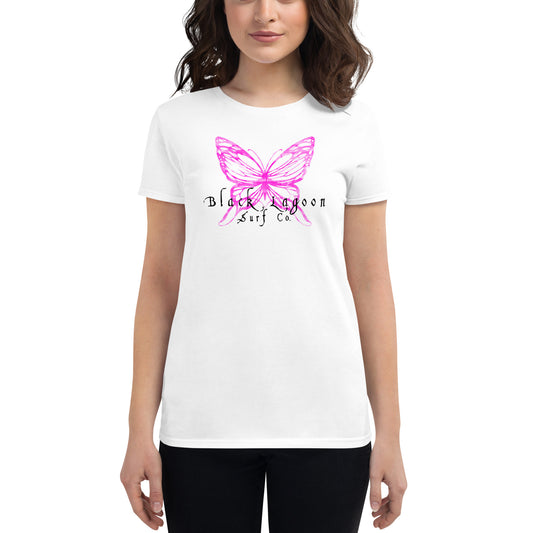 Black Lagoon Pink Butterfly Women's short sleeve t-shirt