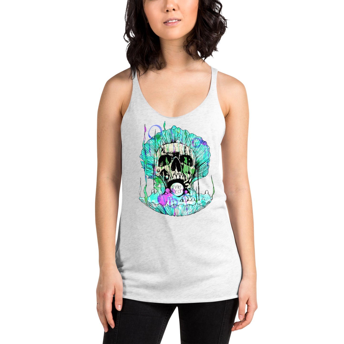 Pearls from the Deep Women's Racerback Tank