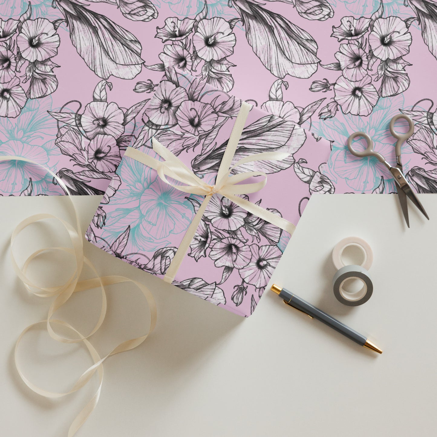 Hibiscus Paradise Wrapping paper sheets